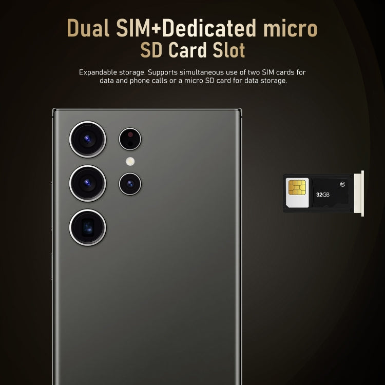 S24 Ultra / M106, 3 Go + 64 Go, identification faciale, Android 8.1 MTK6753 Octa Core de 6,75 pouces, Réseau: 4G, Double carte SIM