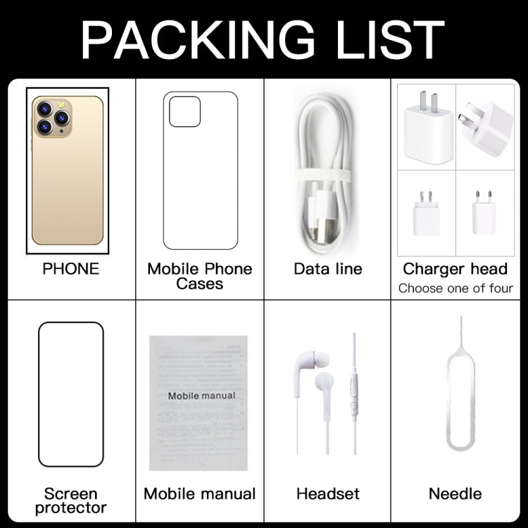 Face Identification, Android 10 MTK6737 Quad Core, Network: 4G, with 64GB TF Card, i14 Pro Max N86 4GB+32GB