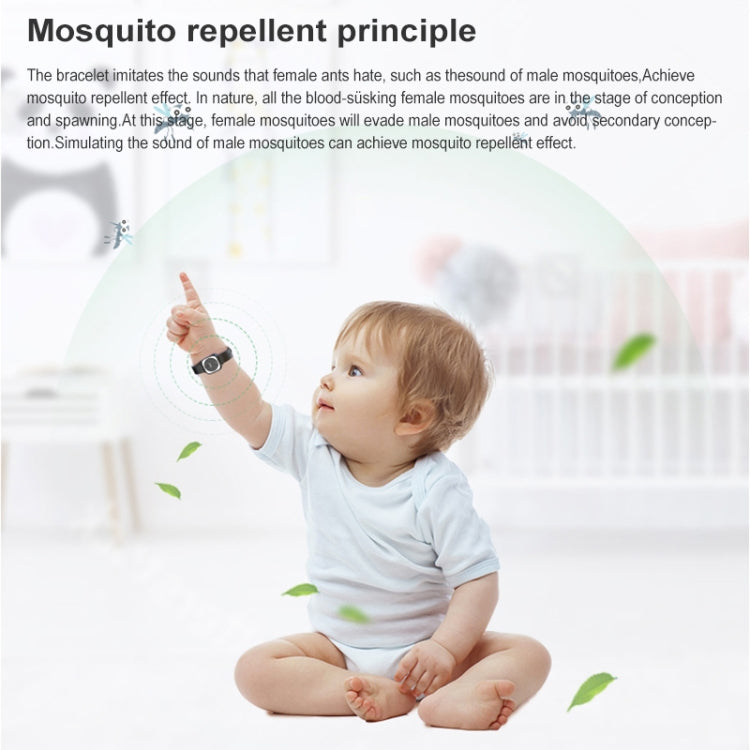 F9 Outdoor Silica Gel Mosquito Repellent Wristband with Clock