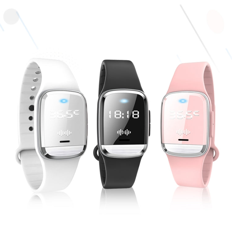 M20 Outdoor Ultrasonic Wave Mosquito Repellent Wristband with Clock & Body Temperature Test