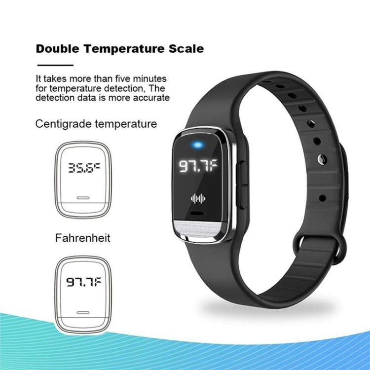M20 Outdoor Ultrasonic Wave Mosquito Repellent Wristband with Clock & Body Temperature Test