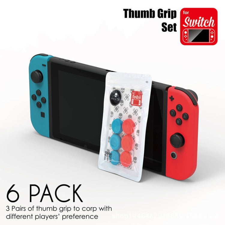 Left + Right Gamepad Rocker Cap Button Cover for Switch, For Switch(Green+Red), For Switch(Red), For Switch(Black), For Switch(Blue + Magenta)