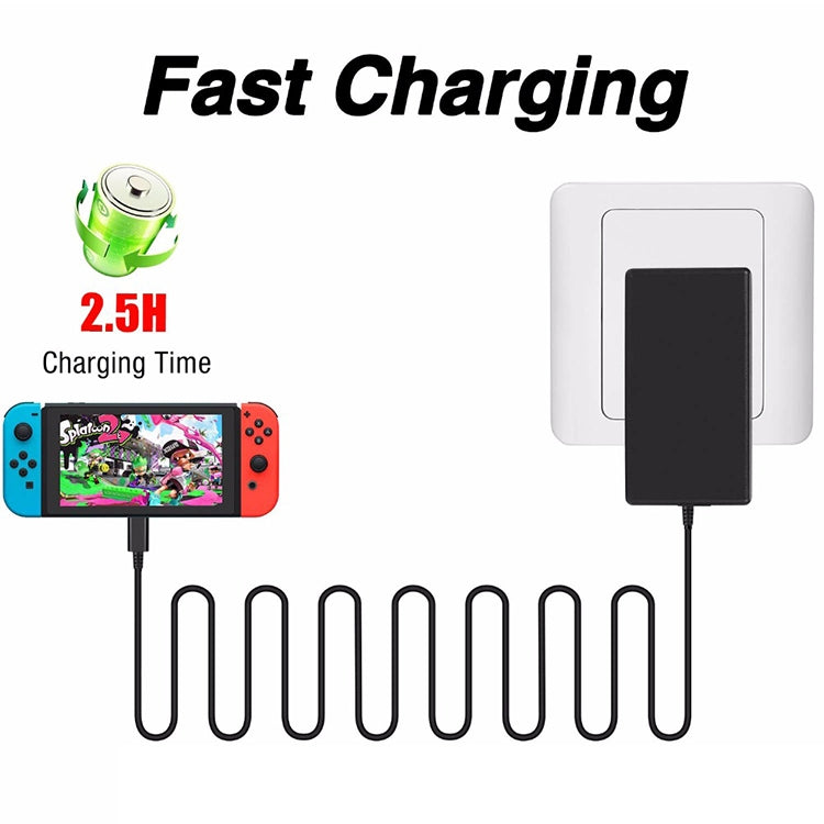 AC Adapter Charger for Nintend Switch, US Plug, NT0142A, NT0142B