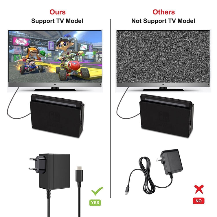 AC Adapter Charger for Nintend Switch, US Plug, NT0142A, NT0142B