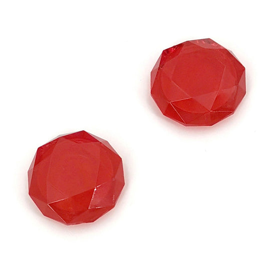 2 capuchons de poignée de jeux texturés en diamant pour PS5, rouge, blanc transparent, vert, bleu
