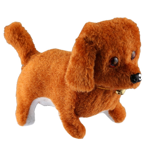 2 PCS Plush Puppy Electric Toys Can Will Move Forward / Will Backwards / Sounding and Luminous Eyes, Random Color Delivery, Multi-color