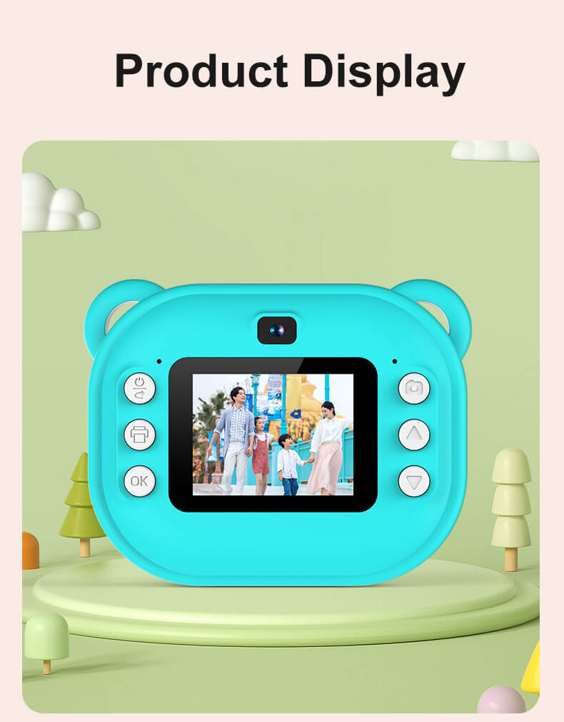 New Children's Polaroid Printing Camera High Definition Dual Lens Can Take Pictures and Videos Toy Gift Box Delivery