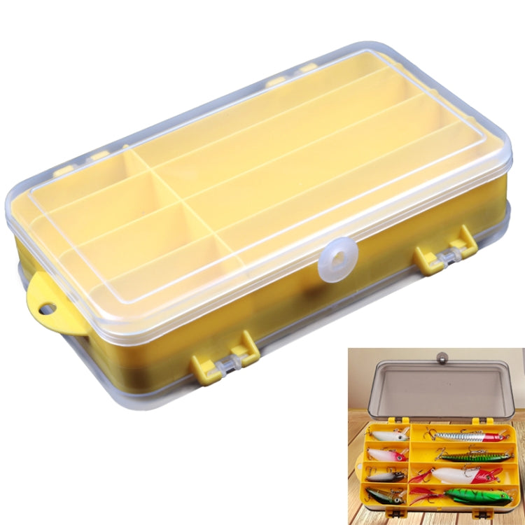 Boîte à Leurres Portable d'Extérieur, Boîte de Rangement Double-Face en Plastique Transparent, Taille : 18 x 10 x 5cm