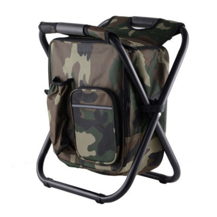 Tragbarer klappbarer Campingstuhl für den Außenbereich, leichter Angel-Strandstuhl, Faltstuhl mit Edelstahlrohr und Kühltasche, Edelstahl-Klappstuhl (Schwarz), Edelstahl-Klappstuhl (Grün), Edelstahl-Klappstuhl (Blau)