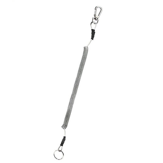 Porte-clés multifonctionnel anti-perte d'extérieur en TPU avec cordon à ressort, longueur : 32 cm, porte-clés anti-perte (transparent), porte-clés anti-perte (gris), porte-clés anti-perte (vert)