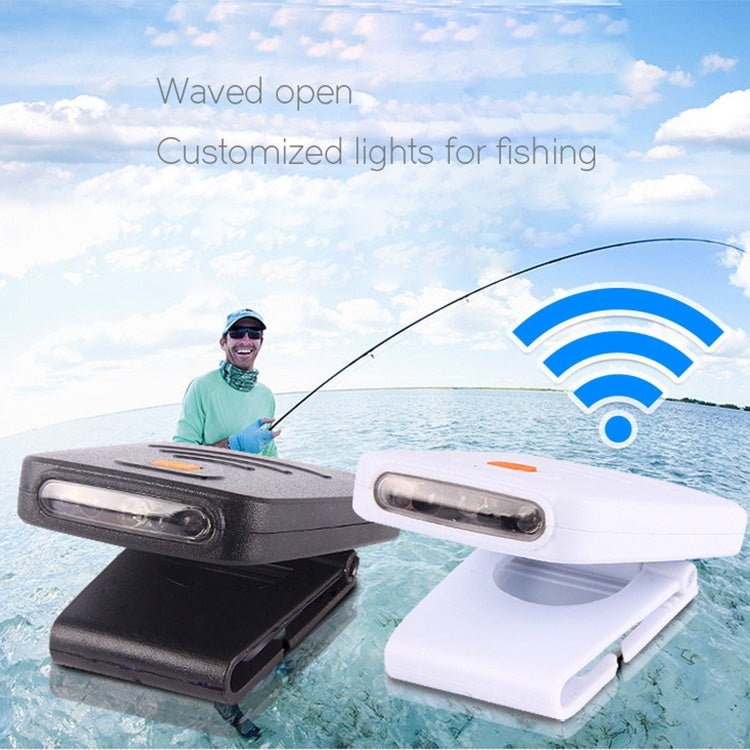 Lampe frontale portable à LED infrarouge rechargeable à clip pour casquette de pêche, camping, randonnée