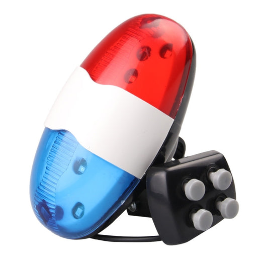 Klaxon électronique 4 tonalités pour vélo VTT avec feu arrière LED multifonction, klaxon 4 tonalités et feu arrière LED