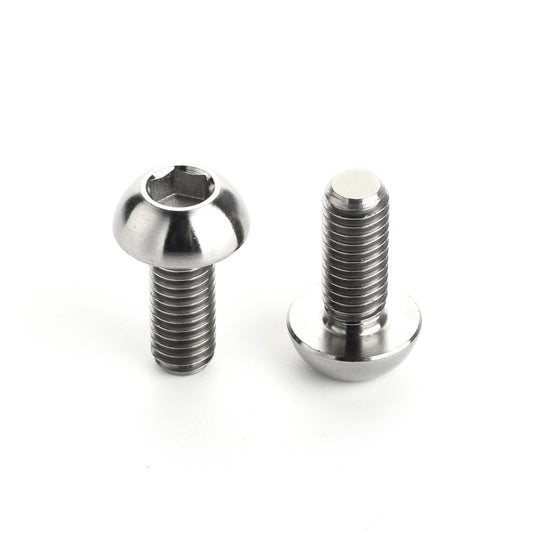 2 PCS Bicycle Accessories Titanium Bottle Cage Screw M5 12mm, 12mm