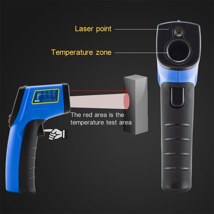 GM333A Portable Digital Laser Point Infrared Thermometer, Temperature Range: -50-400 Celsius Degree