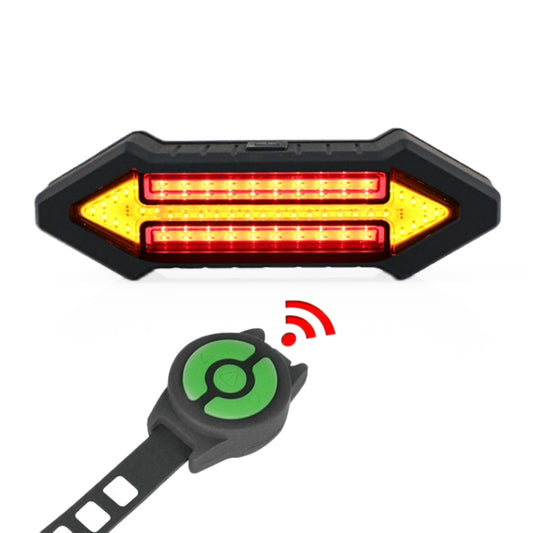 Feu arrière de vélo intelligent sans fil avec télécommande, feu d'avertissement de virage, feu d'avertissement de virage