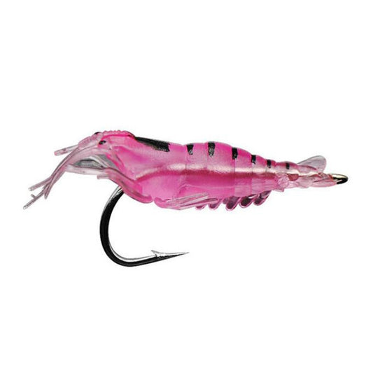 10 PCS 4cm Fishing Soft Artificial Shrimp Bait Lures Popper Poper Baits with Hook, Pink Shrimp with Hook, Green Shrimp with Hook, Transparent Shrimp with Hook, Artificial Shrimp with Hook, Luminous Shrimp with Hook