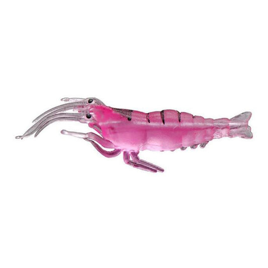10 PCS 4cm Fishing Soft Bait Lures Popper Poper Baits, Pink Shrimp, Green Shrimp, Transparent Shrimp, Artificial Shrimp, Luminous Shrimp
