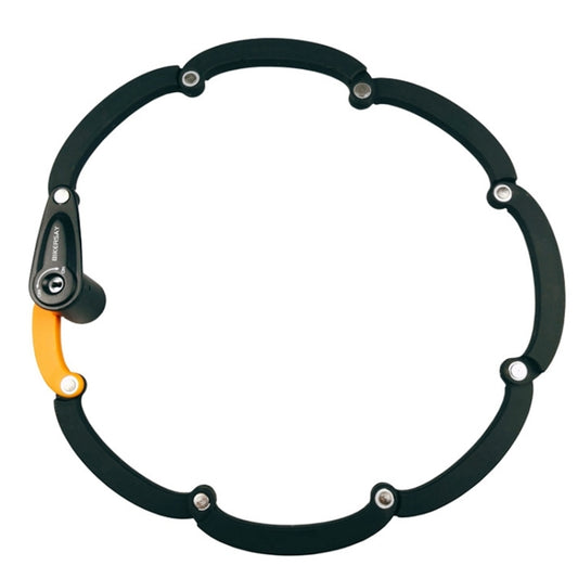 BIKERSAY BK012B Antivol pliable avec clé pour vélo, antivol avec autocollant réfléchissant, BK012B