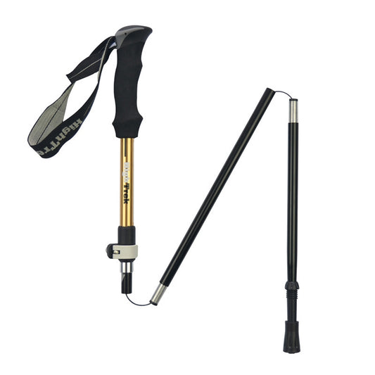 Bâtons de randonnée pliables portables et ultralégers en alliage d'aluminium pour l'alpinisme en extérieur, longueur : 35-125 CM, longueur : 35-125 CM (Or), longueur : 35-125 CM (Bleu), longueur : 35-125 CM (Rouge)