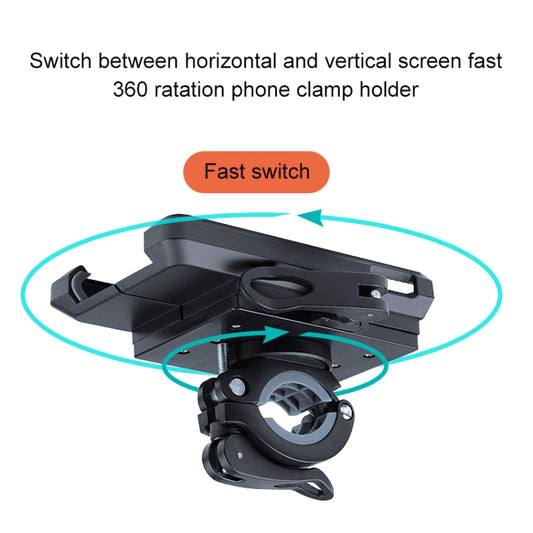 Support de téléphone portable rotatif en PVC pour guidon de moto et de vélo, support de guidon A