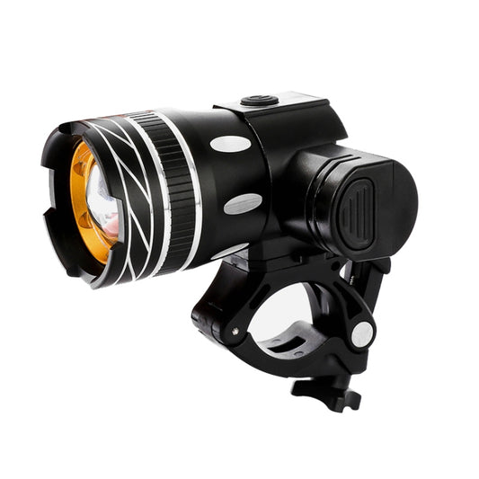 BG-1901 Vélo USB Rechargeable Haut-Parleur Phare Avant Équipement de Cyclisme Multi-Fonction, 150LM