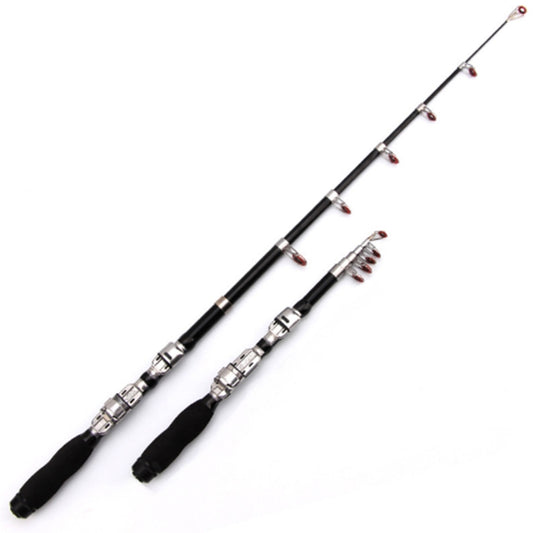 36cm Portable Telescopic Sea Fishing Rod Mini Fishing Pole, Extended Length : 2.1m, 2.1m