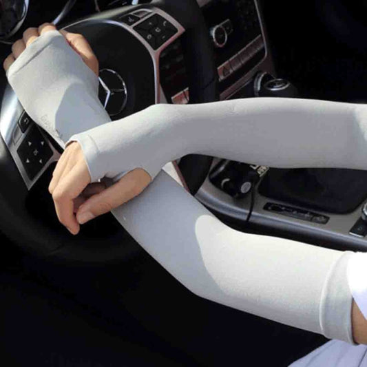 5 Boîtes Manches en Soie Glacée Nouveau Style Frais et Cool Protection Anti-UV, Style Doigts Ouverts, Style Doigts Ouverts