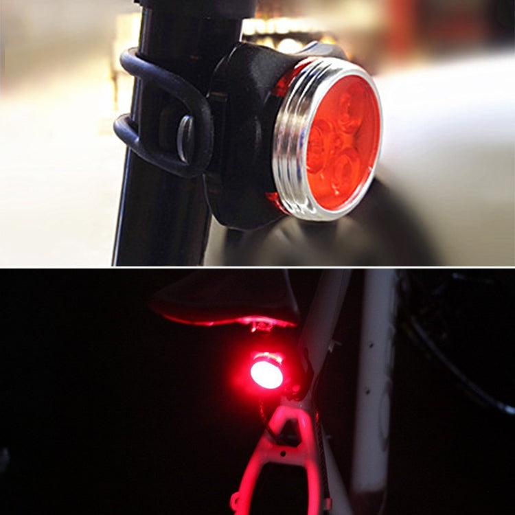 COB Lamp Bead 160LM USB Charging Four-speed Waterproof Bicycle Headlight / Taillight Set, Red Light 650MA, Red Light