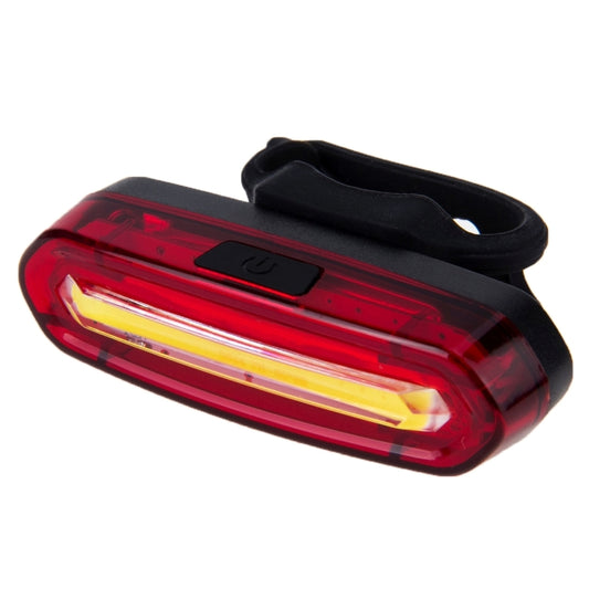AQY-096 Lampe arrière de vélo à LED monochrome IPX4 détachable rechargeable par USB, blanc, (rouge