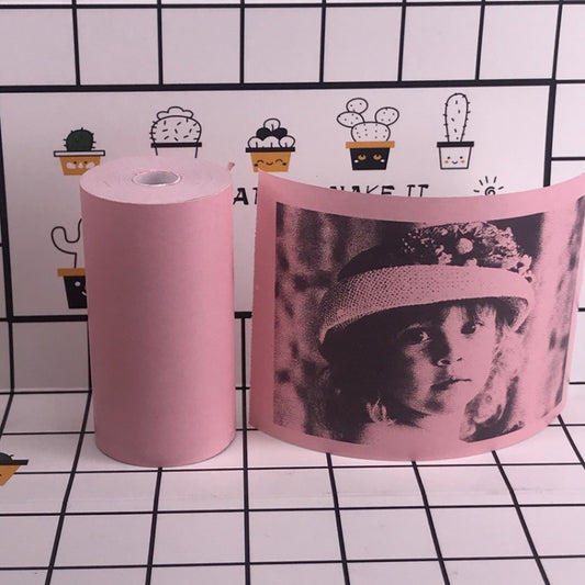 5 rouleaux de papier pour imprimante d'étiquettes thermique autocollantes pour PAPERANG P1/ P2 / A6, Taille : 57 x 30 mm