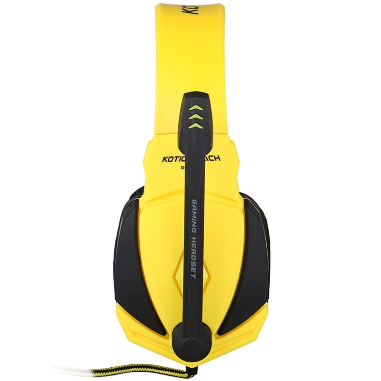 KOTION EACH G4000 USB Version Stereo Gaming Headphone Headset Headband with Microphone Volume Control LED Light for PC Gamer,Cable Length: About 2.2m