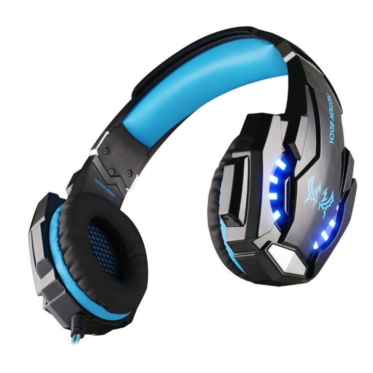KOTION EACH G9000 3.5mm Game Gaming Headphone Headset Earphone Headband with Microphone LED Light for Laptop / Tablet / Mobile Phones,Cable Length: About 2.2m