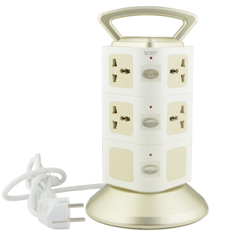 VONETS WiFi-SB-L3 3 Layers with 8 Outlets + 2 USB Ports + RJ45 Port 300Mbps WiFi Repeater Smart Power Sockets, EU Plug, Cable Length: 2m