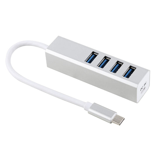 Concentrateur USB 3.0 à 4 ports 5 Gbit/s SuperSpeed auto-alimenté / alimenté par bus vers USB-C / Type-C, Type-C