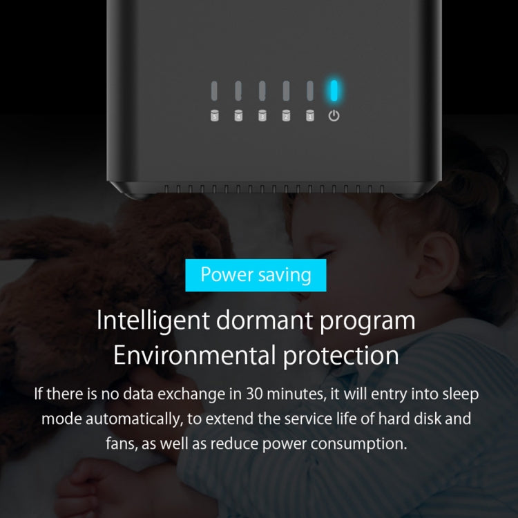 ORICO DS500U3 3.5 inch 5 Bay Magnetic-type USB 3.0 Hard Drive Enclosure with Blue LED Indicator, USB 3.0