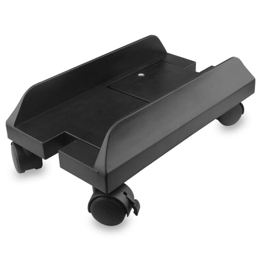 Computer Mainframe Host Adjustable Bracket with Wheel, Size: S, H Type (Black), H Type (White)