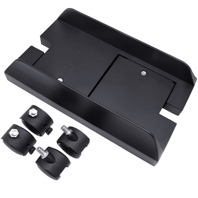 Computer Mainframe Host Adjustable Bracket with Wheel, Size: S, H Type (Black), H Type (White)