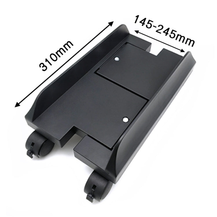 Computer Mainframe Host Adjustable Bracket with Wheel, Size: S, H Type (Black), H Type (White)