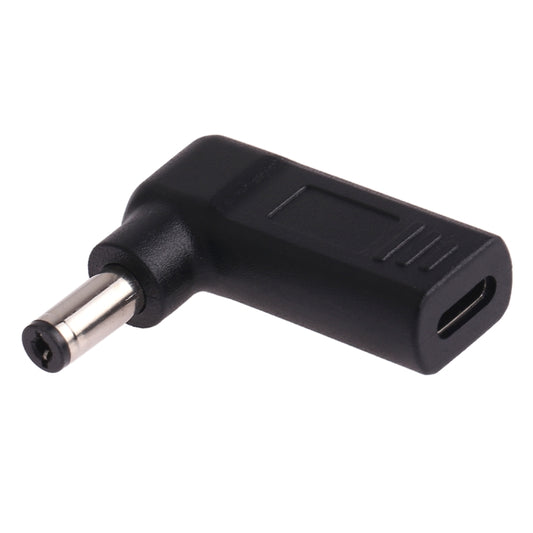 USB-C / Type-C Female to 5.5 x 2.1mm Male Plug Elbow Adapter Connector, 5.5 x 2.1mm Elbow