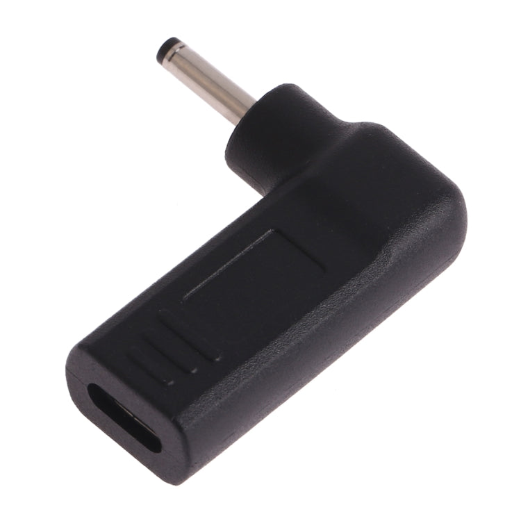 USB-C / Type-C Female to 3.0 x 1.1mm Male Plug Elbow Adapter Connector, 3.0 x 1.1mm Elbow