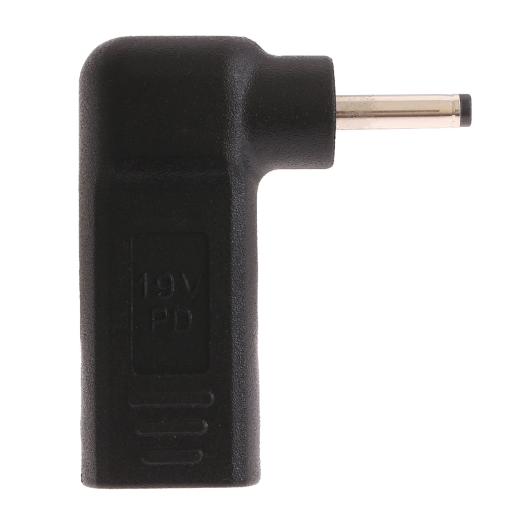 USB-C / Type-C Female to 3.0 x 1.1mm Male Plug Elbow Adapter Connector, 3.0 x 1.1mm Elbow