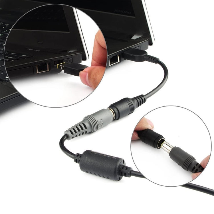 Big Square Male (First Generation) to 7.9 x 5.5mm Female Interfaces Power Adapter Cable for Laptop Notebook, Length: 10cm, X1 Carbon 2018/2017 & Yoga 2018/2017