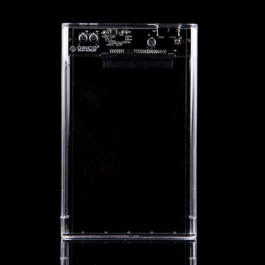 ORICO 2139U3-CR USB3.0 Transparent External Hard Disk Box Storage Case for 9.5mm 2.5 inch SATA HDD / SSD