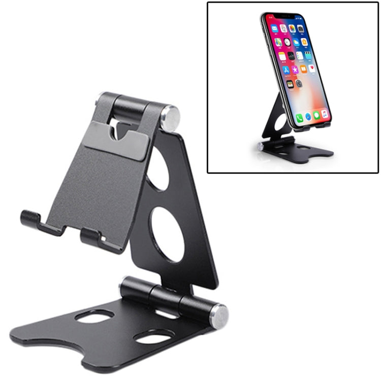ROOSTAND R2 Aluminum Alloy Mobile Desktop Tablet Bracket Double Folding Lazy Artifact, Size: 6.4x7x9cm, R2 Silver, R2 Black, R2 Champagne Gold, R2 Rose Gold, R2 Rose Red