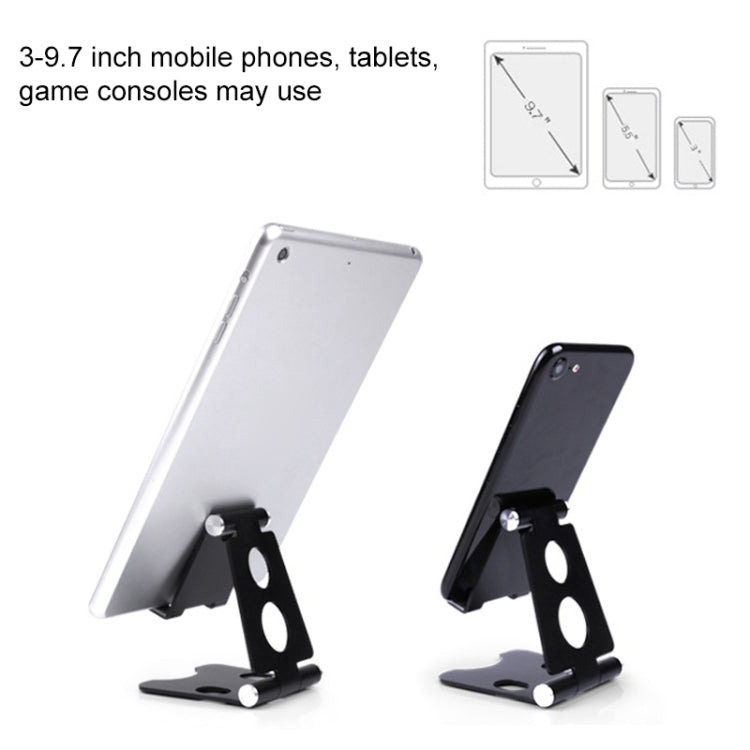 ROOSTAND R2 Aluminum Alloy Mobile Desktop Tablet Bracket Double Folding Lazy Artifact, Size: 6.4x7x9cm, R2 Silver, R2 Black, R2 Champagne Gold, R2 Rose Gold, R2 Rose Red