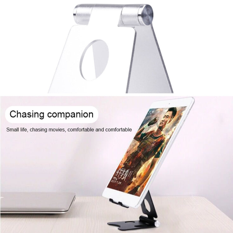 ROOSTAND R2 Aluminum Alloy Mobile Desktop Tablet Bracket Double Folding Lazy Artifact, Size: 6.4x7x9cm, R2 Silver, R2 Black, R2 Champagne Gold, R2 Rose Gold, R2 Rose Red