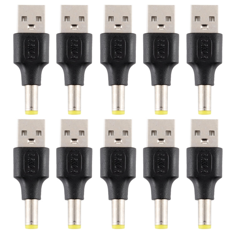 10 PCS 5.5 x 2.5mm Male to USB 2.0 Male DC Power Plug Connector, 5.5 x 2.5mm