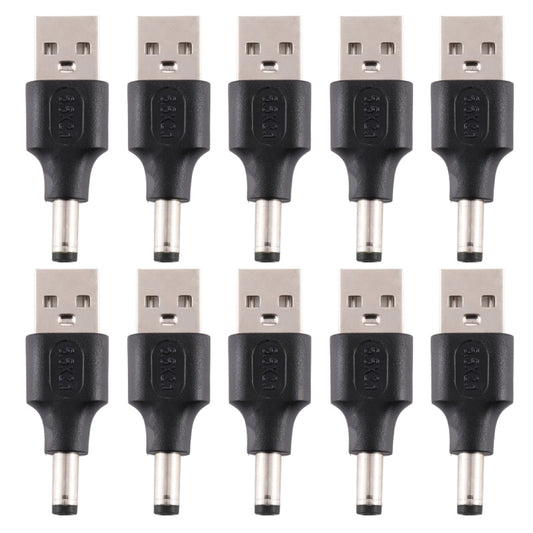 10 PCS 5.5 x 2.1mm Male to USB 2.0 Male DC Power Plug Connector, 5.5 x 2.1mm