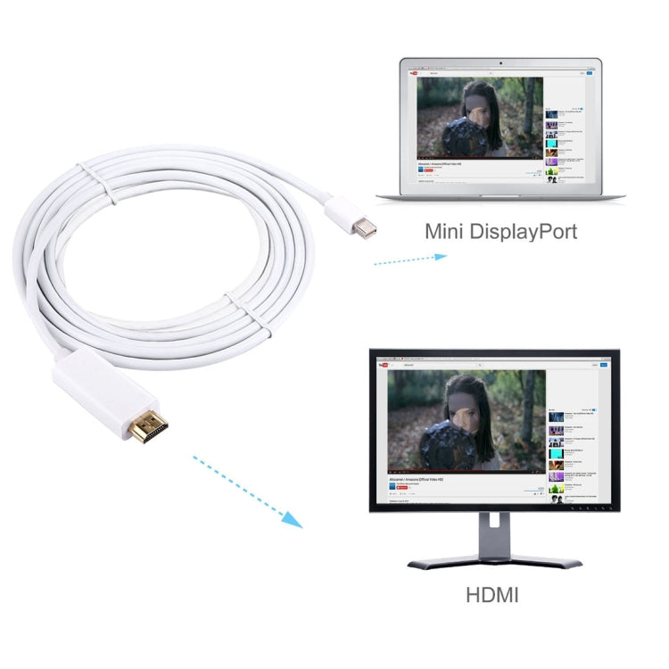 3m Mini DisplayPort Male to HDMI Male Adapter Cable, 3m