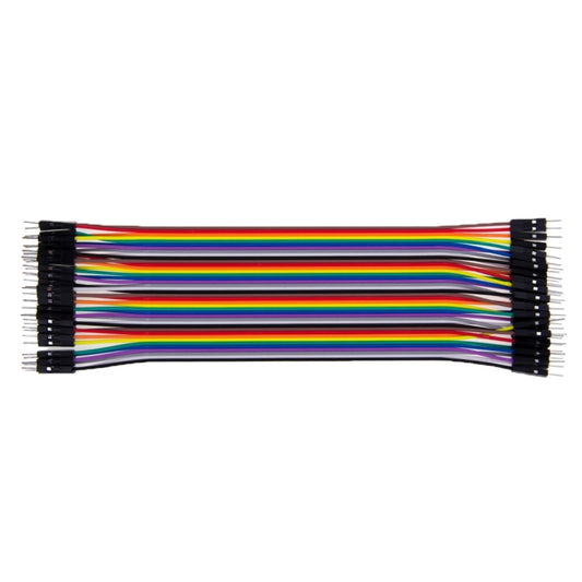 Multicolored 40 Pin Breadboard Jumper Wires Ribbon Cable